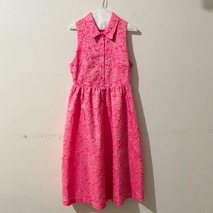 Vibrant Pink Floral Women’s Dress